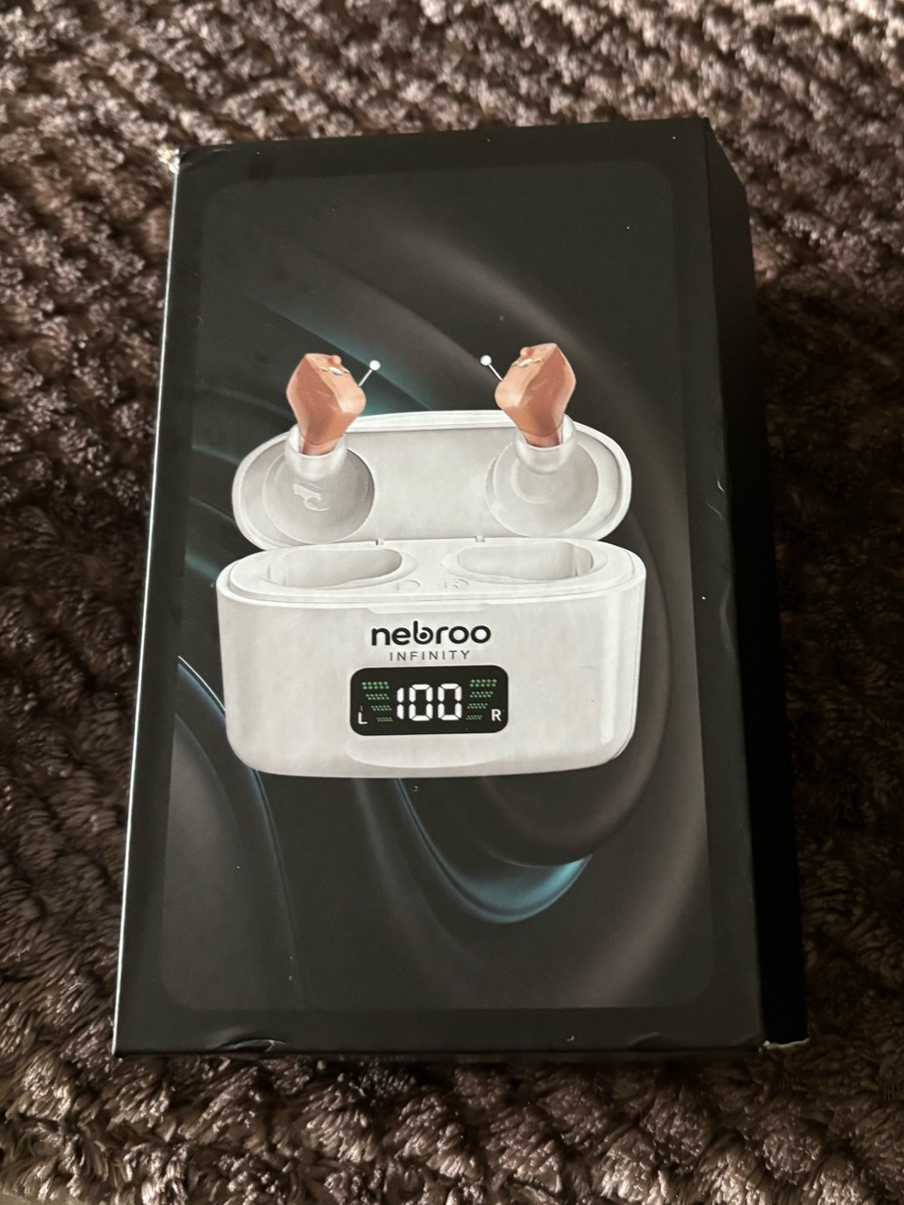 Nebroo Infinity True Wireless Earbuds in White - OPEN BOX NEVER USED